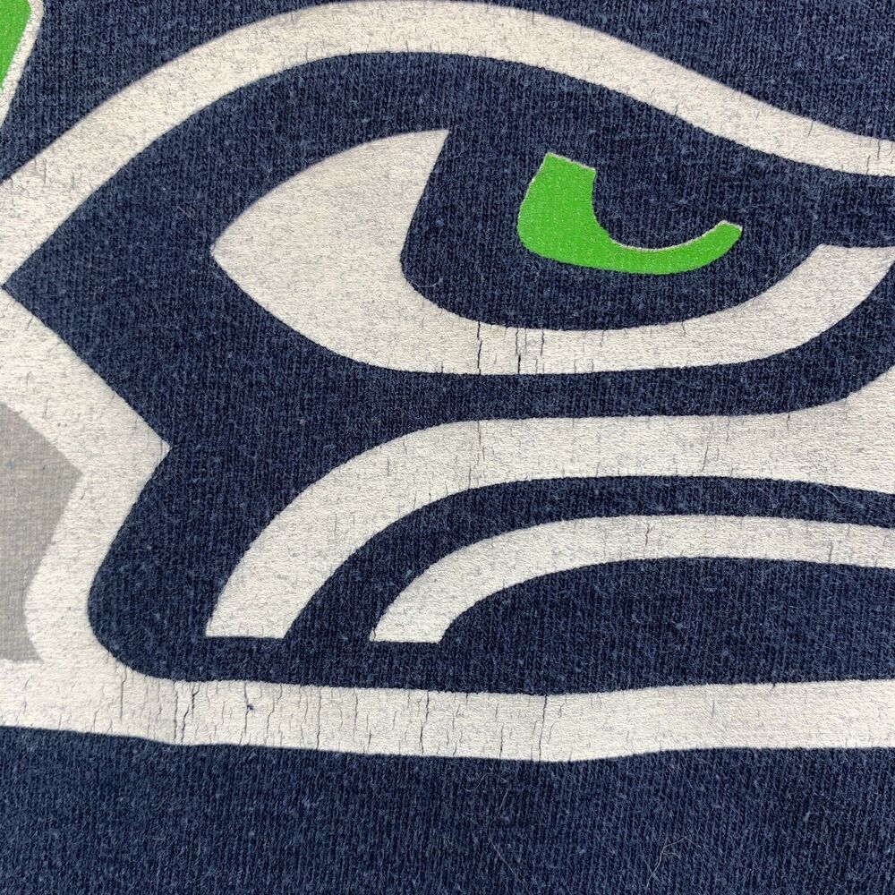 Seattle Seahawks Tshirt Mens Large 2014 Thursday Night Football Gildan Crew Neck - Picture 5 of 12